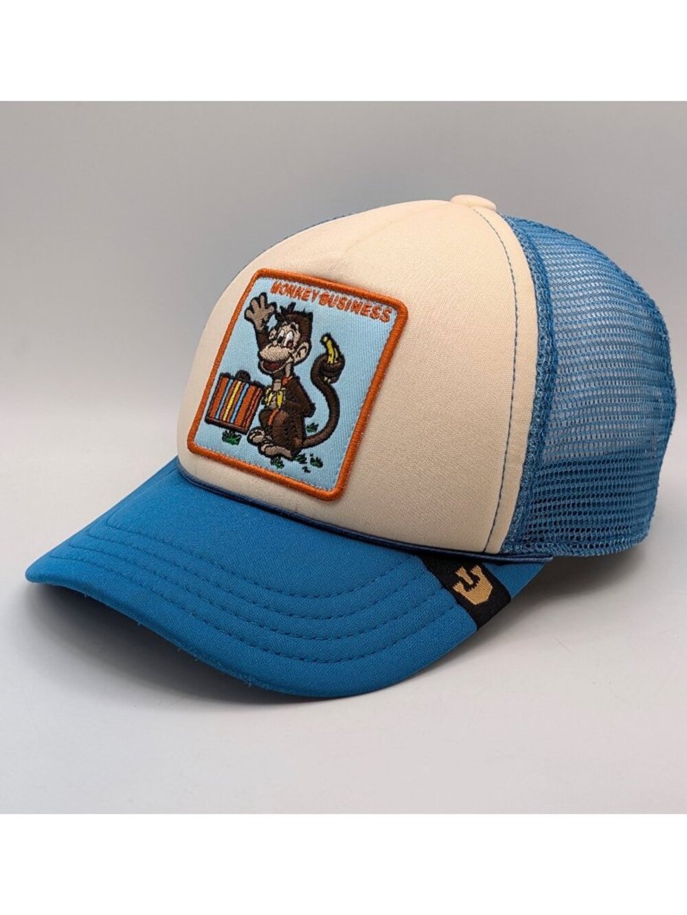 Monkey Business Goorin Bros Hat Youth Sand Cassel Kids Adjustable Strap Back Cap